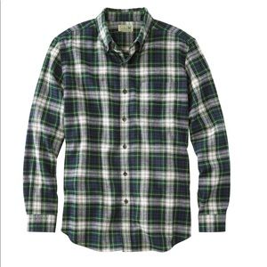 LLBean plaid flannel slightly fitted Dress Gordon